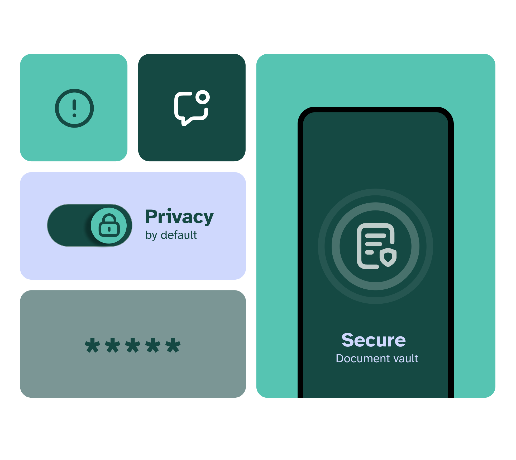 Privacy and security ui elements